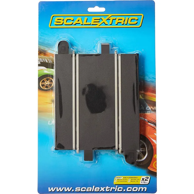 Scalextric 500008207 - GERADE 17,5CM Sport 2X, Rennbahnhzubehör