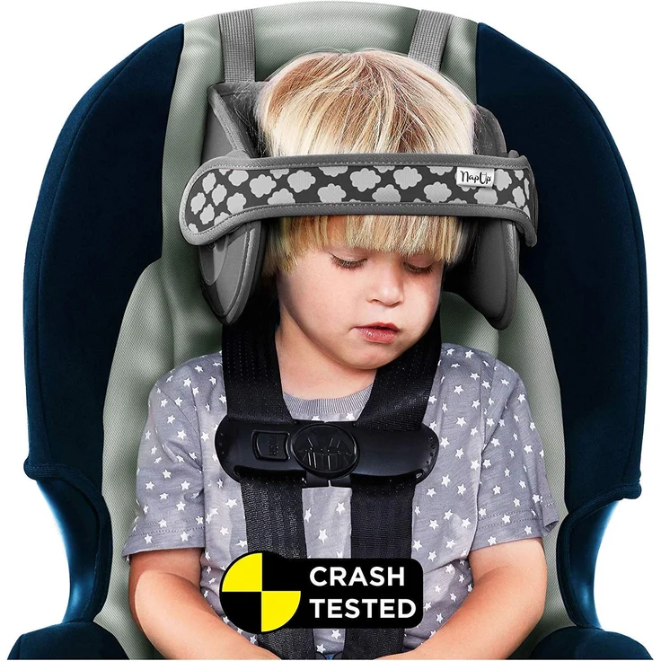 NapUp Autositz Einschlafstütze Original, grau – Bild 1