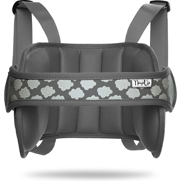 NapUp Autositz Einschlafstütze Original, grau – Bild 2