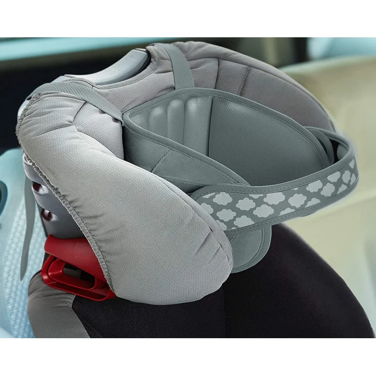 NapUp Autositz Einschlafstütze Original, grau – Bild 9