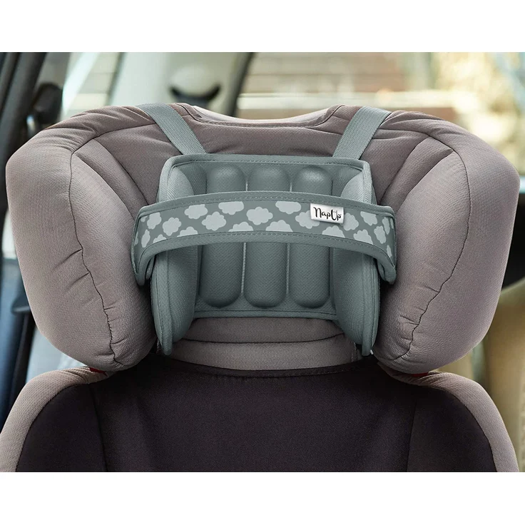 NapUp Autositz Einschlafstütze Original, grau – Bild 8