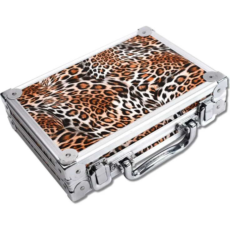 Dartkoffer Alu PAK Luxus, Farbe Alu LEOPARD