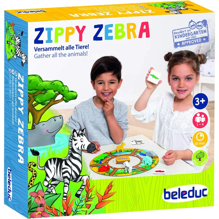 Beleduc 22880 Zippy Zebra Kinder und Familienspiel