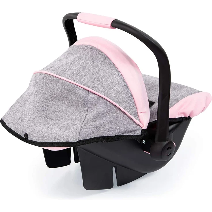 Bayer Puppenautositz mit Dach grau/rosa - Preisvergleich – Bild 4