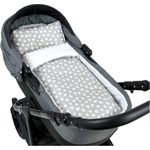 BABYLUX Babydecke MINKY PLÜSCH Kuscheldecke Decke 75 x 60 cm + KISSEN 2 Tlg Set (MP95 - Weiß + Herz)