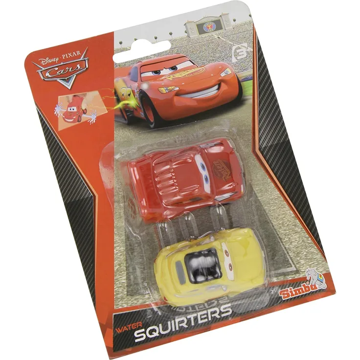Simba 107056875 - Cars 2 Wasserspritzfiguren, 2-sortiert