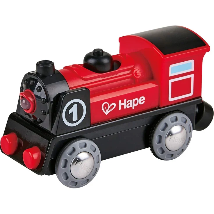 Hape E3703 Eisenbahn Batteriebetriebene Lokomotive Nr. 1 - Preisvergleich – Bild 1
