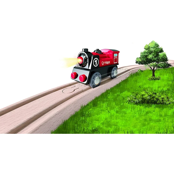 Hape E3703 Eisenbahn Batteriebetriebene Lokomotive Nr. 1 - Preisvergleich – Bild 6