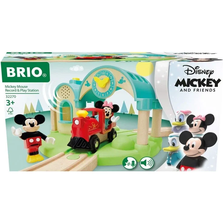 BRIO 32270 Micky Maus Bahnhof mit Aufnahmefunktion, Yellow – Bild 7