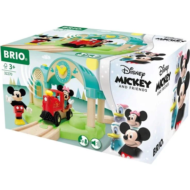 BRIO 32270 Micky Maus Bahnhof mit Aufnahmefunktion, Yellow – Bild 2