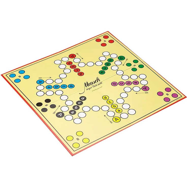 Schmidt Spiele 49330 Classic Line, Mensch ärgere Dich Nicht, mit extra großen Spielfiguren aus Holz, FFP, bunt - Preisvergleich – Bild 4