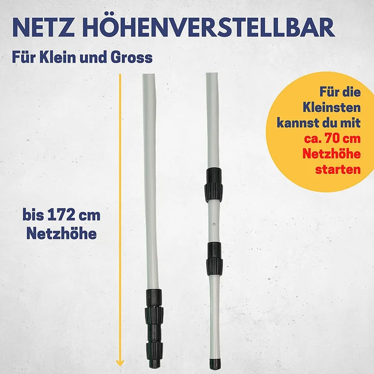 Best Sporting Federball Set Erwachsene und Kinder I Badminton Set bestehend aus Netz, 4 Schlägern, 3 Badmintonbällen und Tasche I Federball Set Kinder I Badminton Netz und Schläger für den Garten - Preisvergleich – Bild 4