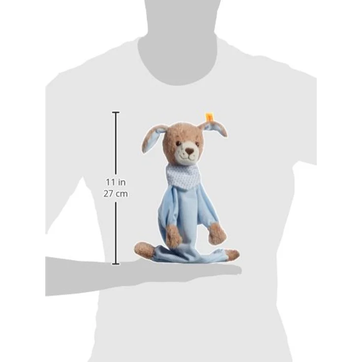 Steiff - Babywelt - Spielzeug - Schmusetücher - Gute-Nacht-Hund Schmusetuch, blau, 30cm – Bild 4