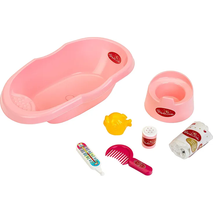 Babywanne mit Zubehör Princess Coralie rosa 43 x 23 x 10 cm