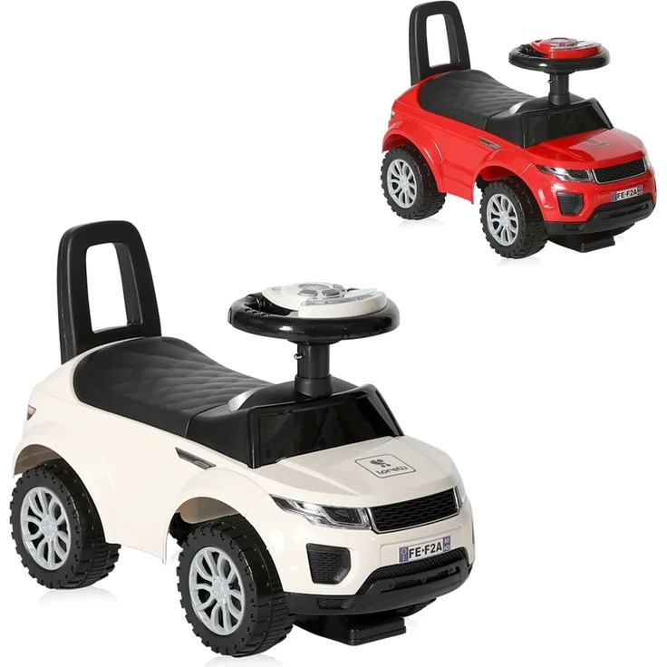 Lorelli Rutscher 2 in 1 Kinderauto Off Road Musikfunktion Rückenlehne ab 12 Mon. weiß
