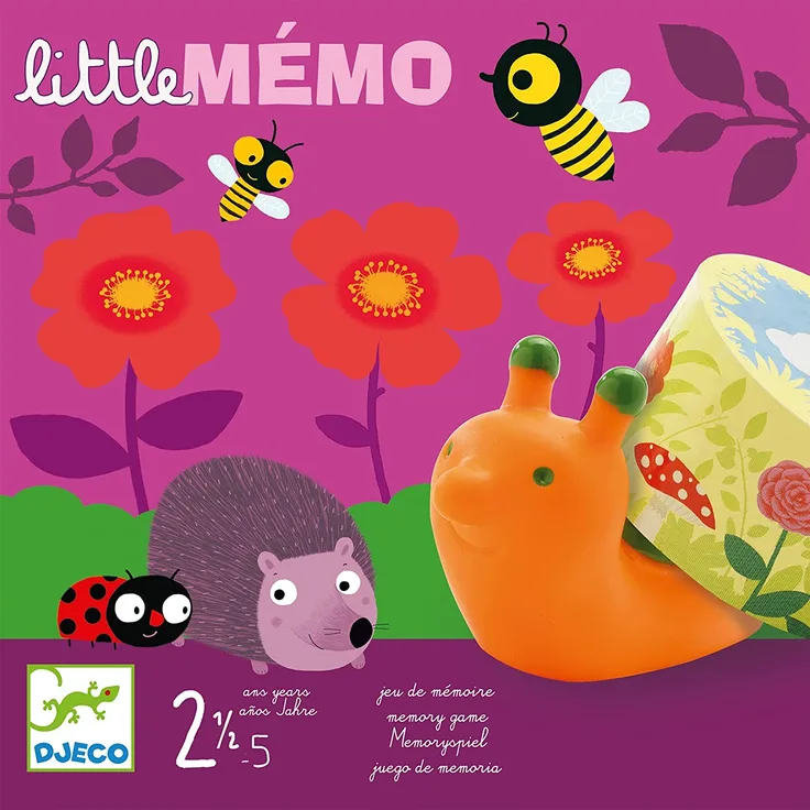 Djeco DJ08552 Gesellschaftsspiel Little Memo, Multicolour