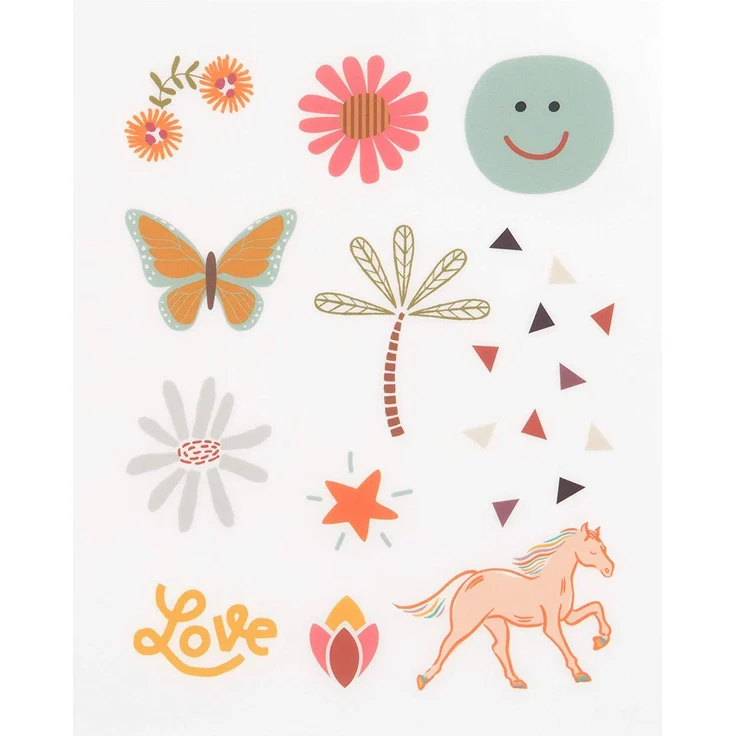 Lässig Transfer Sticker (3 Stk) - Rub on, Happy – Bild 1