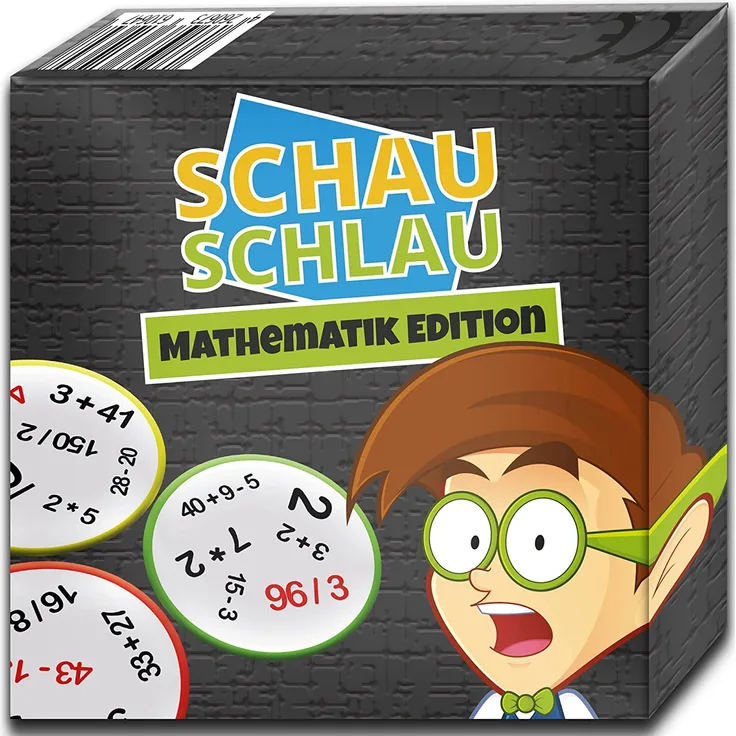 SCHAU SCHLAU - Mathematik Edition - Gesellschaftsspiel - Kniffliges Kartenspiel für Kinder ab 11 Jahren - Lernspiel oder Partyspiel