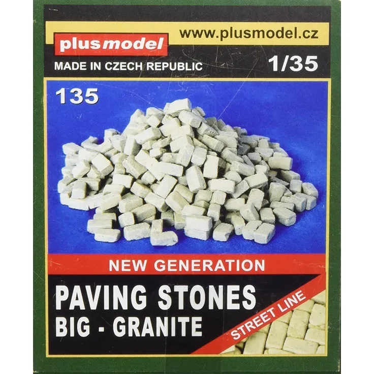 Plus model 135 Pflastersteine, groß, Granit