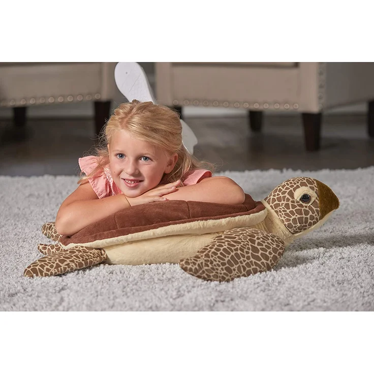 Wild Republic 19332 Jumbo Plüsch Schildkröte, großes Kuscheltier, Plüschtier, Cuddlekins, 76 cm – Bild 4