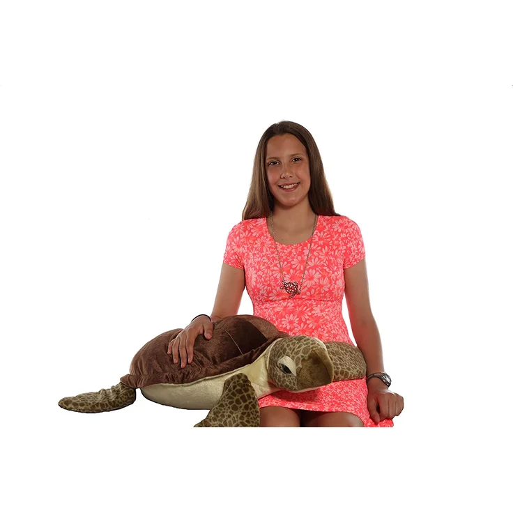 Wild Republic 19332 Jumbo Plüsch Schildkröte, großes Kuscheltier, Plüschtier, Cuddlekins, 76 cm – Bild 6
