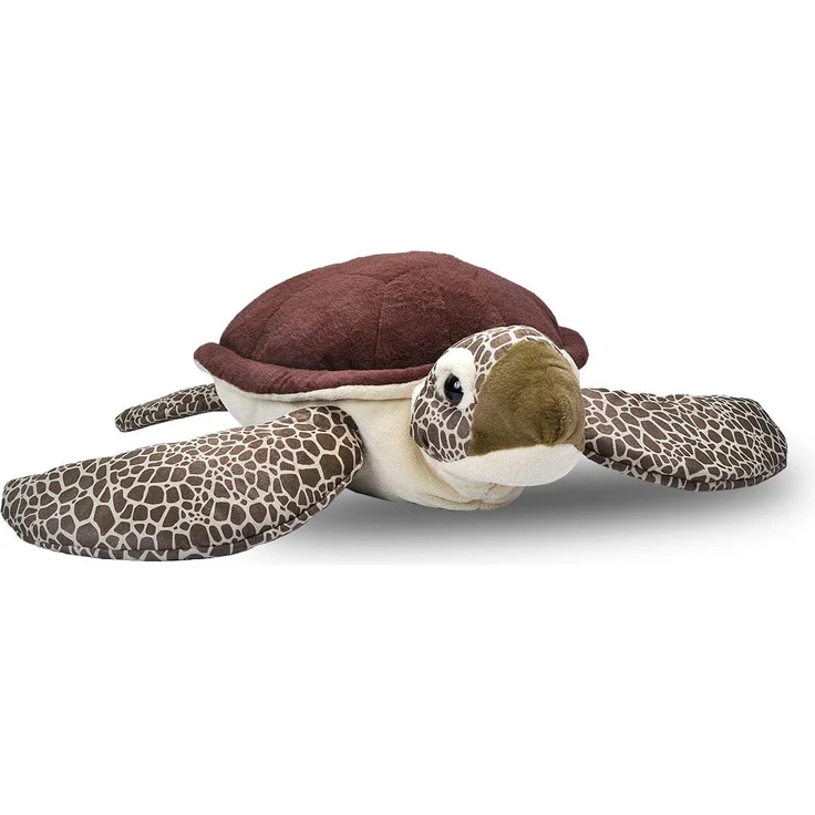 Wild Republic 19332 Jumbo Plüsch Schildkröte, großes Kuscheltier, Plüschtier, Cuddlekins, 76 cm – Bild 1