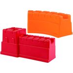 Hape E4081 - Chinesische Mauer, Strandspielzeug/Sandspielzeug, rot/orange
