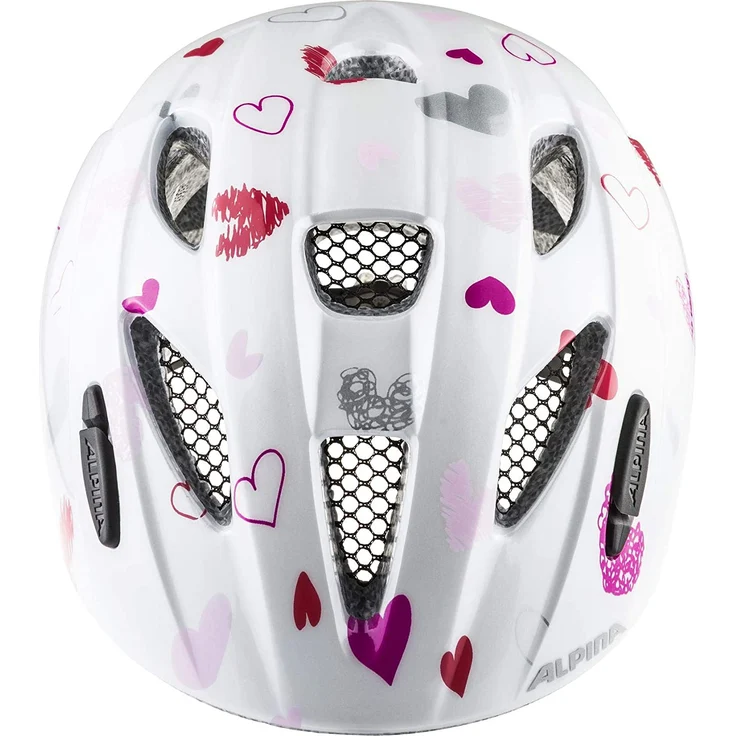 Alpina Ximo Kinder Fahrradhelm, white hearts 49-54 cm – Bild 2