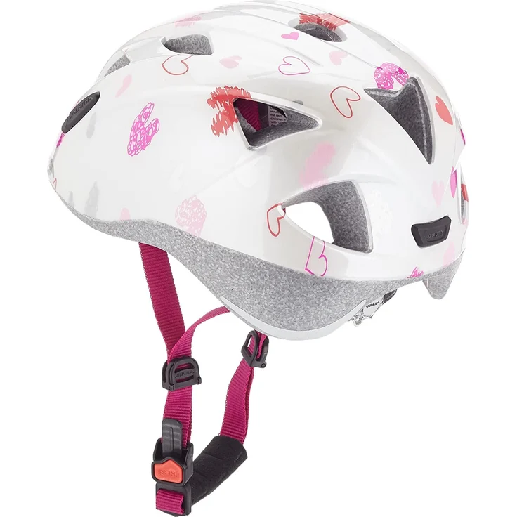 Alpina Ximo Kinder Fahrradhelm, white hearts 49-54 cm – Bild 5