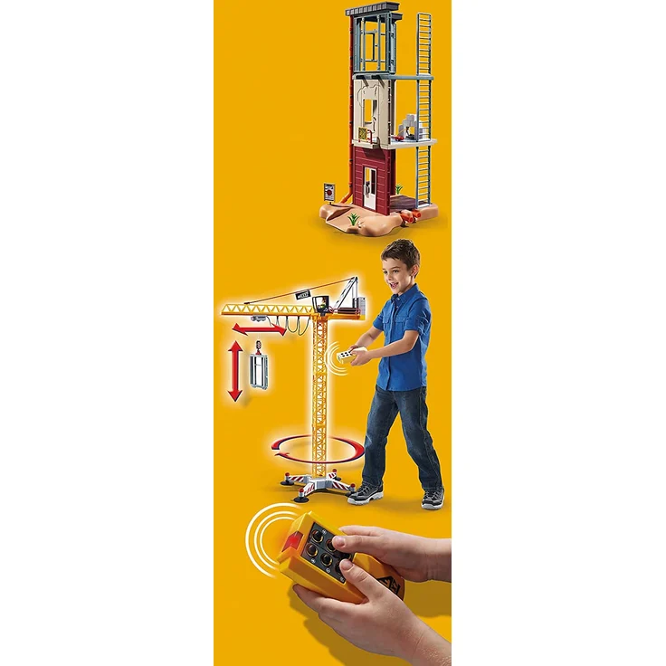 Playmobil 70441 - City Action - RC-Baukran mit Bauteil – Bild 6