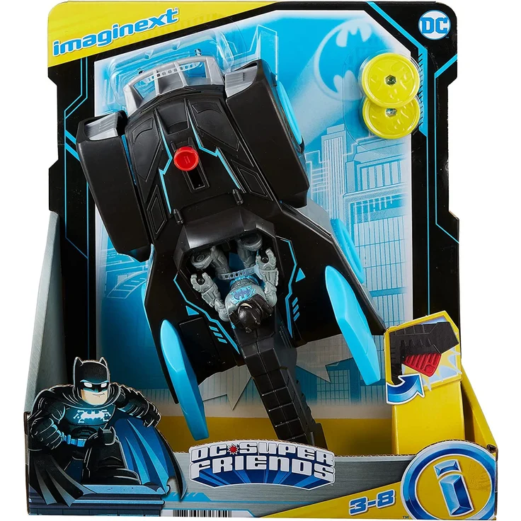Fisher-Price GWT24 - Imaginext DC Super Friends Bat-Tech Batmobil und Batman, Spielzeug ab 3 bis 8 Jahren – Bild 6