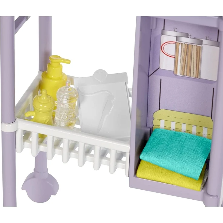 Barbie GKH24 - Kinderärztin Puppe (brünett) und Spielset mit Zubehörteilen, Spielzeug ab 3 Jahren – Bild 3