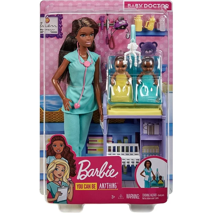 Barbie GKH24 - Kinderärztin Puppe (brünett) und Spielset mit Zubehörteilen, Spielzeug ab 3 Jahren – Bild 7