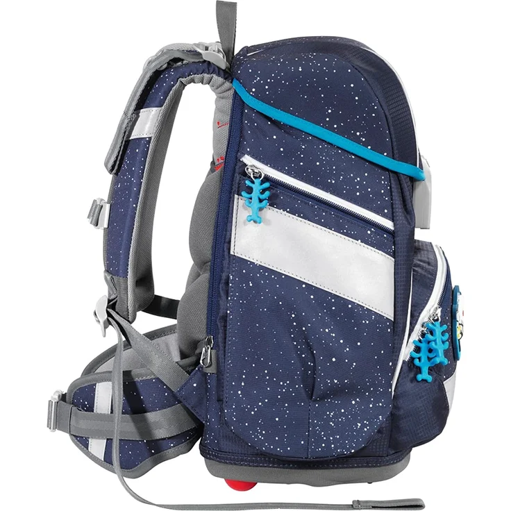 Step by Step 2in1 Plus 'Sky Rocket Rico' Schulranzen-Set, 6tlg., 19 Liter Volumen, Schulranzen und Schulrucksack in einem, reflektierend, blau – Bild 4