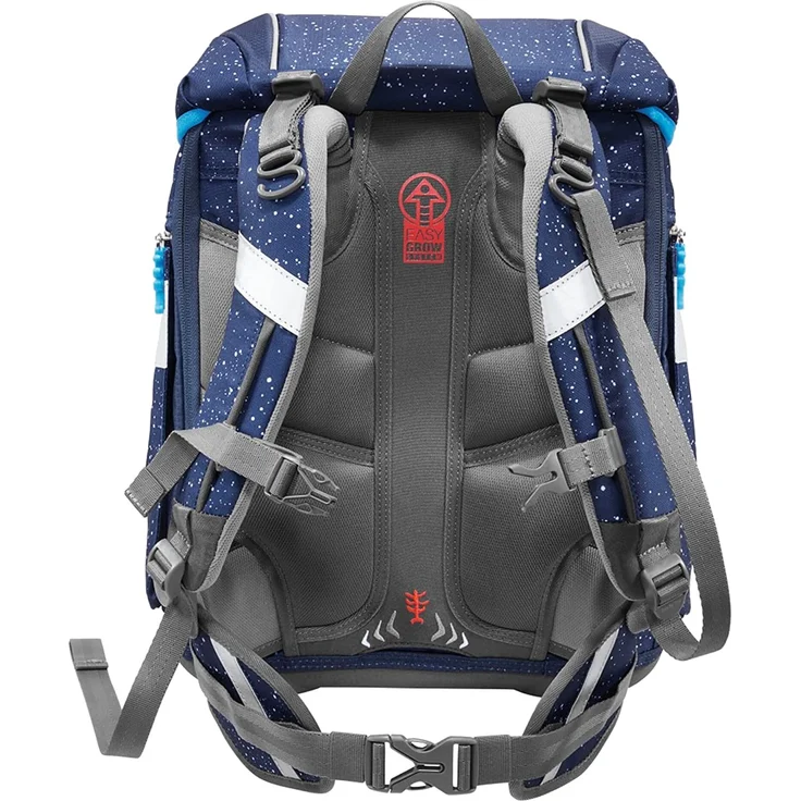Step by Step 2in1 Plus 'Sky Rocket Rico' Schulranzen-Set, 6tlg., 19 Liter Volumen, Schulranzen und Schulrucksack in einem, reflektierend, blau – Bild 3