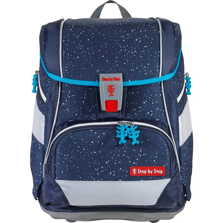 Step by Step 2in1 Plus 'Sky Rocket Rico' Schulranzen-Set, 6tlg., 19 Liter Volumen, Schulranzen und Schulrucksack in einem, reflektierend, blau – Bild 7