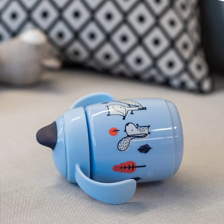 Tommee Tippee Superstar Sippee, Trinklernbecher 100% Auslauf- und Schüttelsichere INTELLIVALVE-Technologie, Antibakterieller BACSHIELD-Technologie, 6 M. +, 300ml, Blau – Bild 7