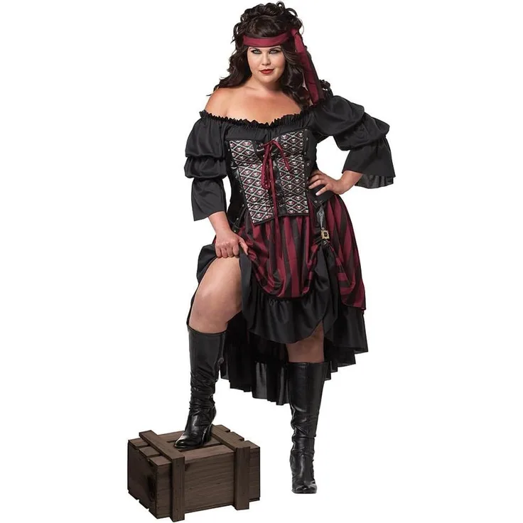 Generique - Piratenkostüm Größe Damen - XXL