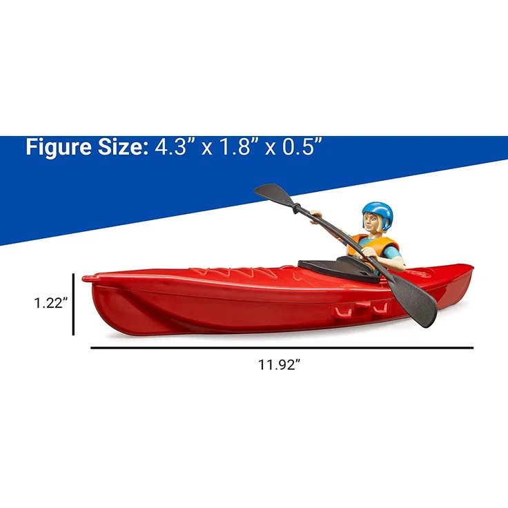 Bruder bworld Kajak mit Figur – Bild 6