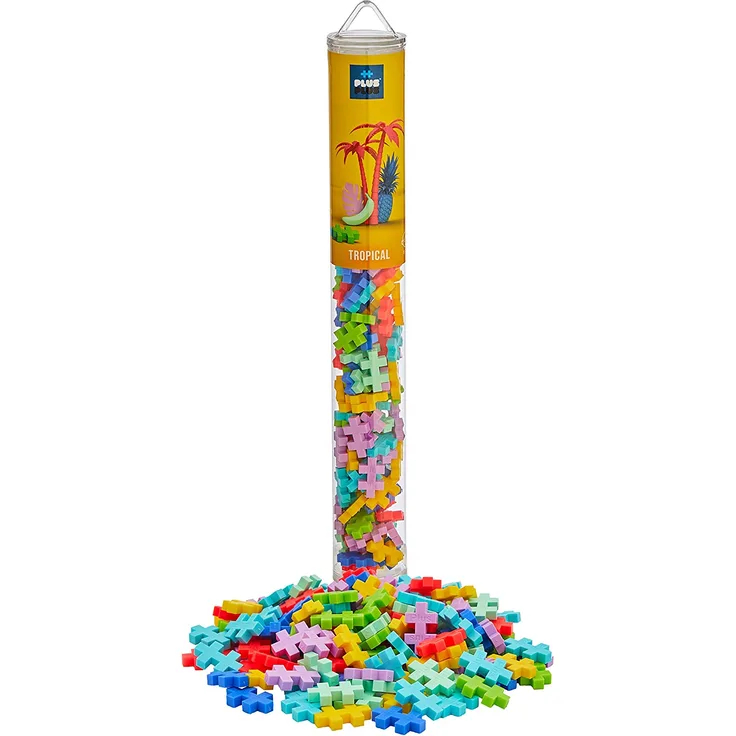 Plus-Plus Tube Mini Basic: Tropical - 100 Bausteine