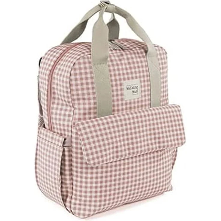 Walking Mum Wickelrucksack I Love Vichy Rosa – Bild 1