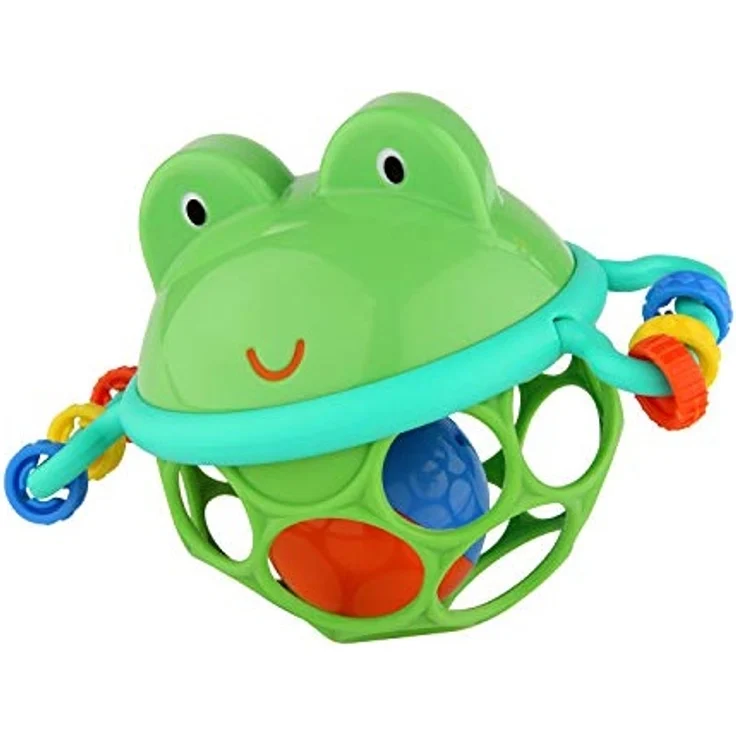 Bright Starts, Oball Greifball mit Glockenball, Greifring und Schiebekugeln im flexiblen, leicht greifbaren Design – Bild 1