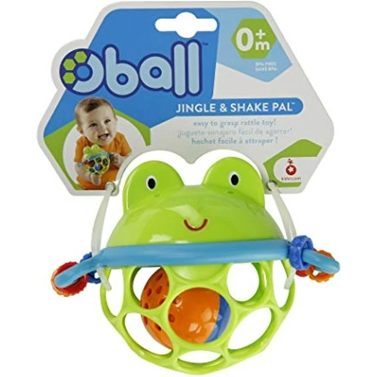 Bright Starts, Oball Greifball mit Glockenball, Greifring und Schiebekugeln im flexiblen, leicht greifbaren Design – Bild 7