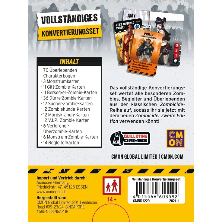 Asmodee CMND1220 - Zombicide 2. Edition, Vollständiges Konvertierungsset, Erweiterung – Bild 3