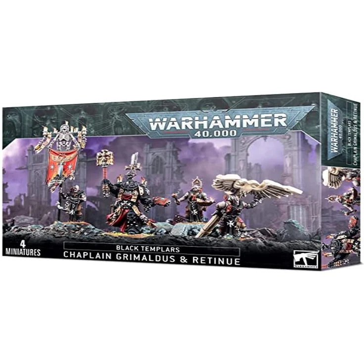 Warhammer 40,000 Black Templar Ordenspriester Grimaldus & Gefolge 55-44