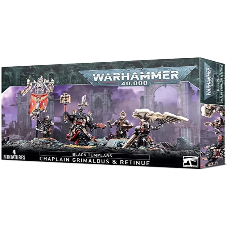Warhammer 40,000 Black Templar Ordenspriester Grimaldus & Gefolge 55-44