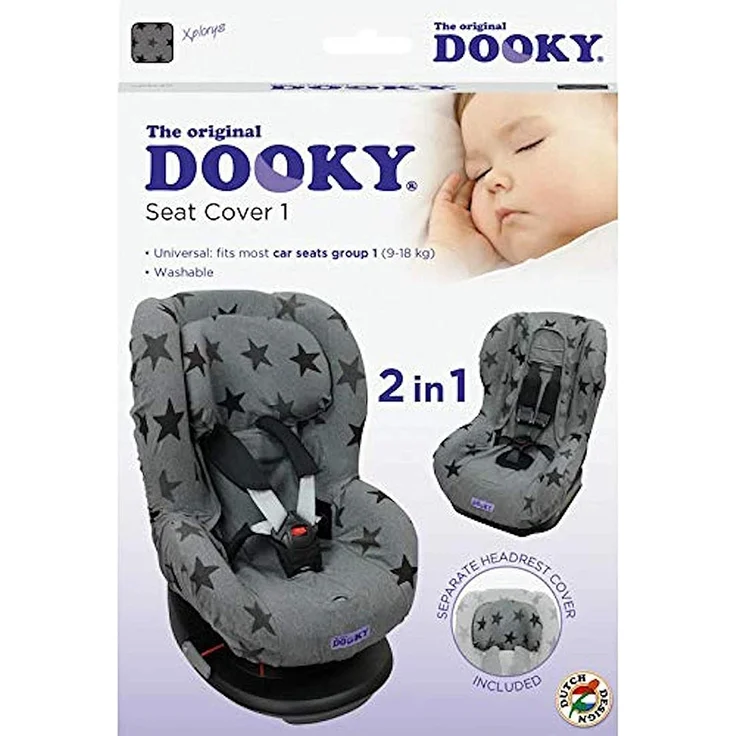 Dooky Star Gruppe 1 Autositzbezug Grey Grau – Bild 5