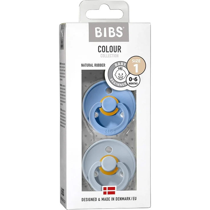 BIBS Schnuller 2er Pack Größe 1 in Sky blue/Baby blue – Bild 4