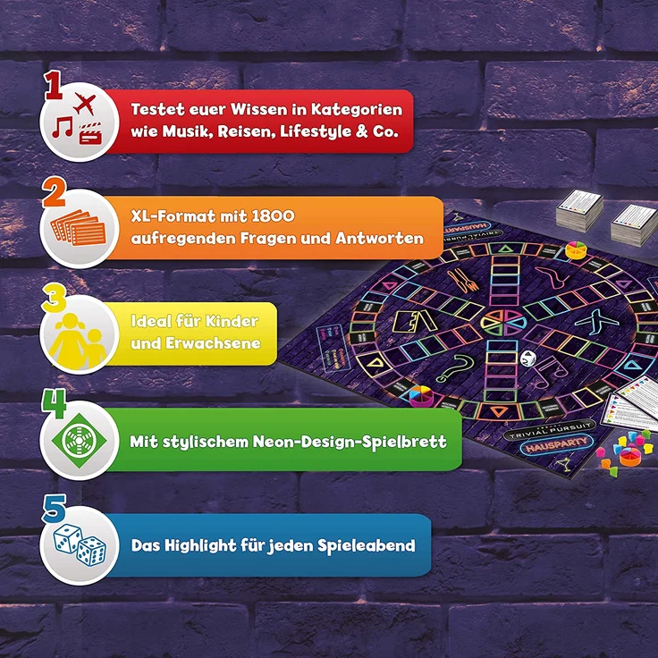 Winning Moves 47407 - Trivial Pursuit Hausparty XL, Wissensspiel – Bild 6