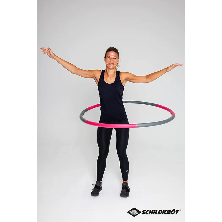 Fitness-Hoop, 100cm Durchmesser, Fuchsia-Anthrazit – Bild 3